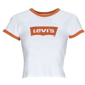 Levis  GRAPHIC RINGER MINI TEE  Shirts  dames Wit