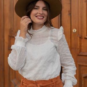 Céleste  HIRONDELLE  Blouses  dames Wit