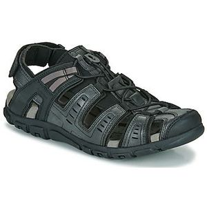 Geox  UOMO SANDAL STRADA  sandalen  heren Zwart