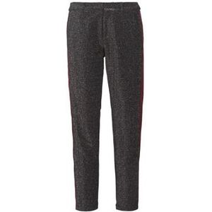 Maison Scotch  TAPERED LUREX PANTS WITH VELVET SIDE PANEL  Broeken  dames Grijs