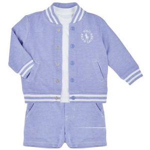 Polo Ralph Lauren  OXFORD 3PC-SETS-SHORT SET  Setjes kind Blauw
