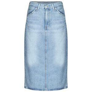 Levi´s - Hr Back Slit Spijkerrok - Blauw - Katoen - Slim Fit