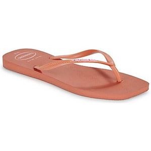 Havaianas - Slim Square Logo Pop Up - Slippers - Oranje - Kinderen