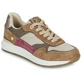 Xti - 14420601-TAUPE - Casual Schoenen - Taupe - Veters - Hakhoogte 1 tot 3 cm