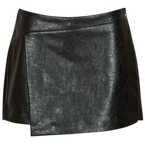 Only - ONLREBEL HW FAUX LEATHER - Skort - Zwart