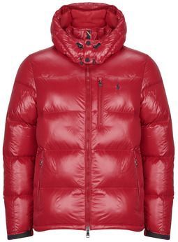 Polo Ralph Lauren - Gewatteerde Jas - Rood - Met Capuchon - Warm Gevoerd