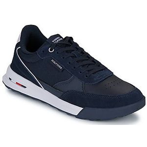 Tommy Hilfiger - Leren Klassieke Sneakers - Blauw