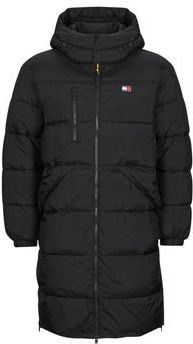 Tommy Jeans - Gewatteerde Jas - Zwart - Lange Pasvorm - Met Capuchon