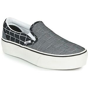 Vans  CLASSIC SLIP-ON PLATFORM  instappers  dames Grijs