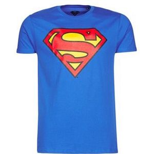 Yurban  SUPERMAN LOGO CLASSIC  Shirts  heren Blauw