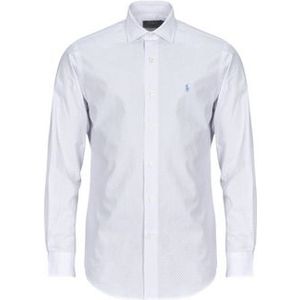 Polo Ralph Lauren  CHEMISE COUPE DROITE EN POPELINE MICRO MOTIF  overhemden  heren Wit