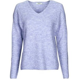 Only  ONLCAMILLA V-NECK L/S PULLOVER KNT NOOS  Truien  dames Blauw