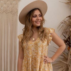 Céleste  DAHLIA  Jurken dames Geel