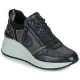 Carmela - 16252101 - Leren Sportschoenen - Zwart - Casual