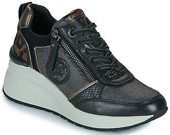 Carmela - 16252101 - Leren Sportschoenen - Zwart - Casual