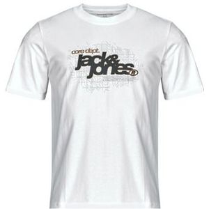 JACK & JONES - JCOGRID - Shirt - Sand - Grijs - Wit