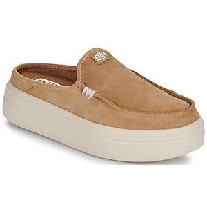 HEYDUDE - Austin Lift Classic - Leren Muiltjes - Tan