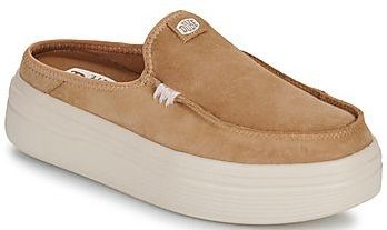 HEYDUDE - Austin Lift Classic - Leren Muiltjes - Tan