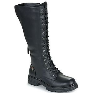 Refresh - 17302501 - Kuitlaarzen - Zwart - Plat - Ritssluiting - Casual