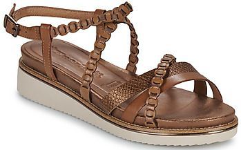 Sandalen - Effen - Leer - Verstelbare Riemen - Sleehak