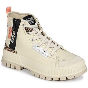 Palladium - PALLASHOCK BACKZIP 2 - Biker Boots - Almond Milk
