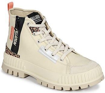 Palladium - PALLASHOCK BACKZIP 2 - Biker Boots - Almond Milk