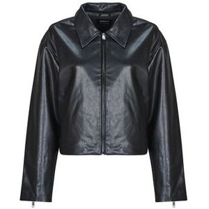 Only - ONLNICKI FAUX LEATHER - Leren Jas - Zwart