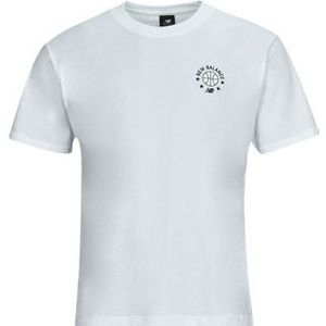 New Balance  MT33582-WT  Shirts  heren Wit