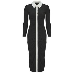 Karl Lagerfeld  LSLV POLO DRESS  jurken  dames Zwart