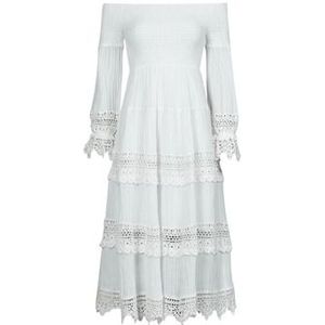 Guess  3 QTR SLV AMBERLEE DRESS  jurken  dames Wit