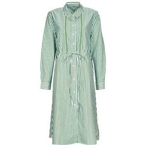 Tommy Hilfiger  ORG CO STRIPE MIDI SHIRT-DRESS  Jurken dames Wit