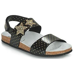 Geox  J ADRIEL GIRL  sandalen  kind Zwart