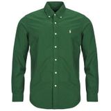 Polo Ralph Lauren, Heren, Overhemden, Groen, Maat: S Katoen,