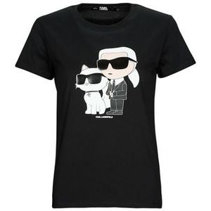 Karl Lagerfeld  IKONIK 2.0 T-SHIRT  Shirts  dames Zwart