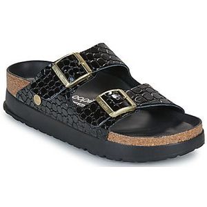 Papillio  Arizona Flex Platf LENA Croc Black HEX  slippers  dames Zwart