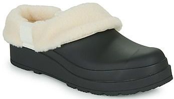 Hunter - Play Sherpa Insula Klompen - Zwart - Natuurlijk Rubber - Vegan Shearling