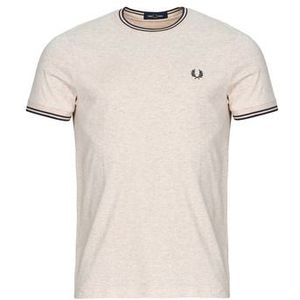 Fred Perry  TWIN TIPPED T-SHIRT  Shirts  heren Beige