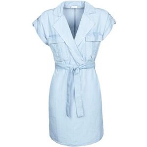 Noisy may - Blousejurk 'Vera' - Lichtblauw - Korte Lengte - V-hals