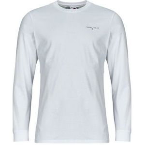 Tommy Jeans  TJM SLIM LINEAR CHST L/S TEE EXT  Shirts  heren Wit