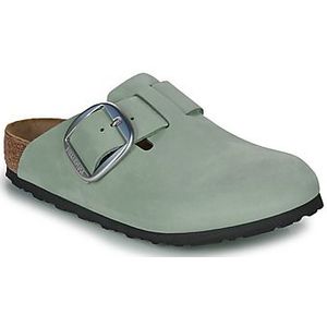 Birkenstock - Sandalen met Grote Gesp - Groen - Leer