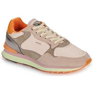 HOFF - Cagliari - Leren Sportschoenen - Roze - Plat - Veters - Casual