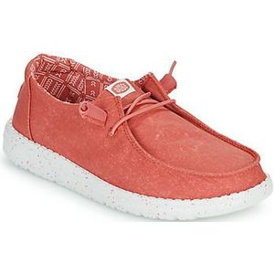 HEYDUDE  Wendy Stretch Canvas  instappers  dames Rood