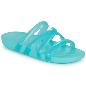 Crocs  CrocsSplashGlossyStrappy  slippers  dames Blauw