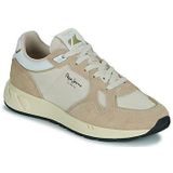 Pepe Jeans - PLS600009 - Leren Sportschoenen - Beige - Casual