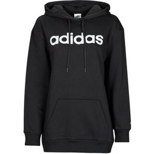 adidas  W LIN OV FL HD  Truien  dames Zwart