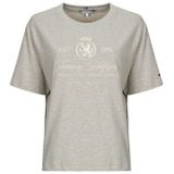 Tommy Hilfiger  VARSITY CREST RLX SS TEE  Shirts  dames Grijs