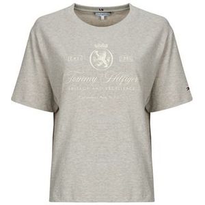 Tommy Hilfiger  VARSITY CREST RLX SS TEE  Shirts  dames Grijs