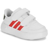 ADIDAS - Breaknet 2.0 - Sneakers - Wit/Rood - Synthetisch Materiaal