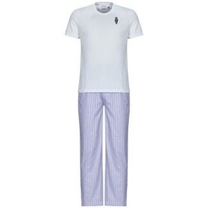 POLO RALPH LAUREN - Pyjamaset - Blauw - Katoen - T-shirt en Broek