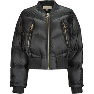 MICHAEL Michael Kors  CHEVRON QUILTED BOMBER  jassen  dames Zwart